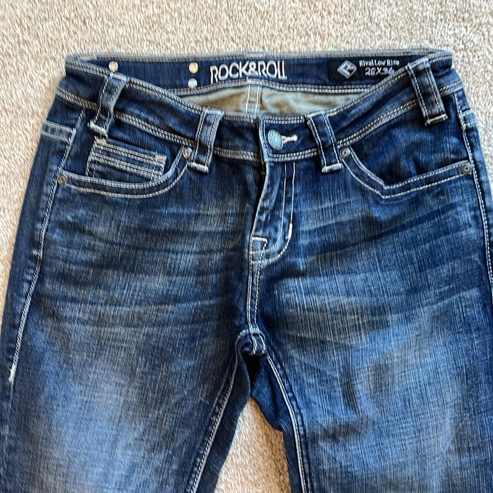 Rock & Roll Revival Low Rise Jeans 28x36